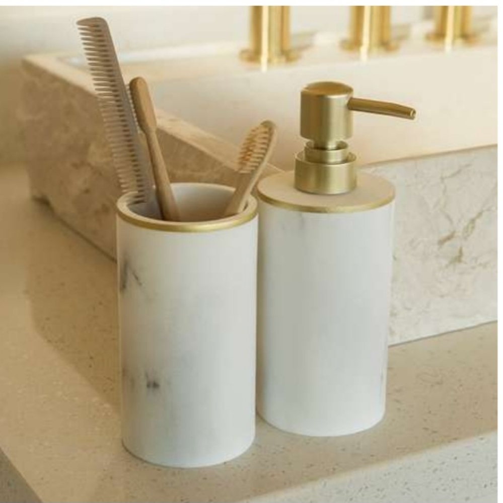 Bath Kitchen Set Faux Marble Sunday Citizen BRAND NEW IN BOX